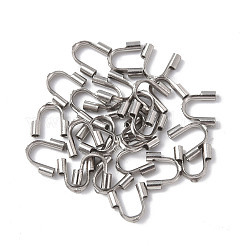 変色しない304サージカルステンレススチールワイヤーガーディアンおよびプロテクター  ステンレス鋼色  穴：0.8mm  4.5~4.6x6~6.7x1.4mm&nbsp;STAS-H176-01A-P