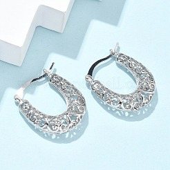 Brass Hoop Earrings for Women&nbsp;EJEW-G436-01P