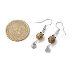 304 Stainless Steel Mixed Shape Dangle Earrings&nbsp;EJEW-JE05723-02