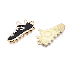 Rack Plating Alloy Enamel Pendants&nbsp;ENAM-N056-387KCG-01