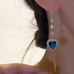 Alloy Rhinestone Ear Thread&nbsp;FS-WGD80ED-01