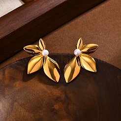 304 Stainless Steel Stud Earrings&nbsp;EJEW-U039-01G