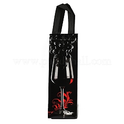 Non-Woven Reusable Folding Wine Bottle Gift Bags with Handle&nbsp;ABAG-C012-01