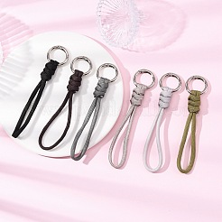ポリエステル＆スパンデックスパラコードペンダントデコレーション6個  亜鉛合金スプリングゲートリング付き  ミックスカラー  115mm&nbsp;HJEW-JM04388