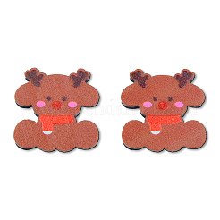 Printed Embossed Opaque Acrylic Cabochons&nbsp;OACR-N135-06C