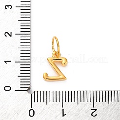 925 Sterling Silver Letter Charms with Jump Rings&nbsp;LS-STER-R008-01G-Z
