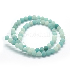 Natural Amazonite Bead Strands&nbsp;X-G-G684-03-6mm