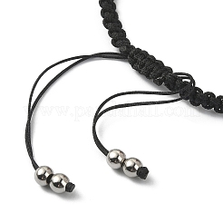 Natural & Synthetic Mixed Gemstone Braided Bead Bracelet&nbsp;BJEW-TA00335