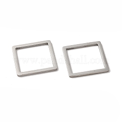 変色しない304ステンレススチール製リンクリング  菱形  ステンレス鋼色  29.5x29.5x1.5mm  内径：25x25mm&nbsp;STAS-H212-13P