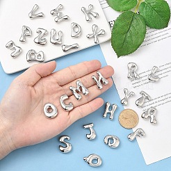 26個26スタイル真鍮ペンダント  文字a~zのチャーム  a～zの文字  22x18mm  1個/スタイル&nbsp;KK-YW0002-99