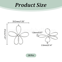 30Pcs 304 Stainless Steel Pendants&nbsp;FIND-UN0003-58