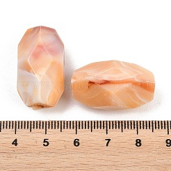 Two Tone Opaque Acrylic Imitation Gemstone Beads&nbsp;OACR-T033-07A