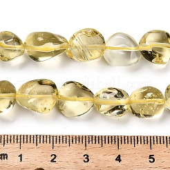 ガラスビーズ連売り  ナゲット  タンブルストーン  7.5~14.5x7.5~12x5.5~8.5mm  穴：0.8mm  約37~39個/連  15.75''（40センチメートル）&nbsp;G-P568-C20-01