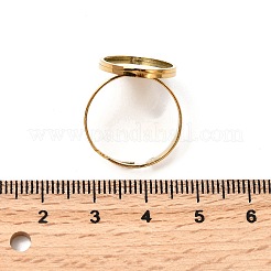 304ステンレス鋼調整リング部品  オーバルパッドリングのセッティング  イオンプレーティング（ip）  18KGP本金メッキ  トレイ：13.5x18mm  20x15mm  内径：18mm&nbsp;STAS-D374-03G-02