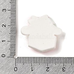 クリスマス ウサギ テーマ 不透明樹脂 デコデン カボション  ボックス  24x26x6.5mm&nbsp;RESI-S397-01D