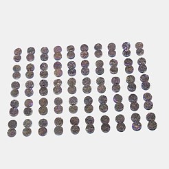 Electroplate Natural Druzy Crystal Cabochons&nbsp;G-L047-12mm-04
