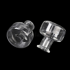 透明なガラスビーズ容器  コラム  透明  1.9x2.05cm  内径：0.45のCM&nbsp;GLAA-G123-12