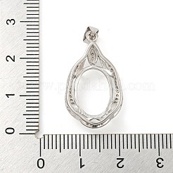 925 Sterling Silver Pendant Cabochon Settings&nbsp;STER-B005-30P