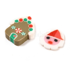 Christmas Theme Handmade Polymer Clay Cabochons&nbsp;CLAY-Q004-20A