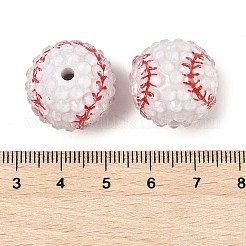 Sport Theme Opaque Acrylic Resin Beads&nbsp;MACR-U010-01A