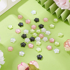 40本4色2穴レジンボタン  花  ミックスカラー  11x11x4mm  穴：1.5mm  10個/カラー&nbsp;BUTT-TA0001-43