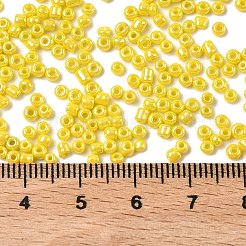 ガラスシードビーズ  ラウンド  きいろ  2~4mm  穴：0.8~1.2mm  20 G /袋  25袋/セット  500 G /セッティング&nbsp;GLAA-XCP0001-72B