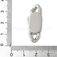 316サージカルステンレススチール製バヨネットクラスプ  ステンレス鋼色  33x12.5x4mm  穴：4x4mm&nbsp;STAS-H234-07P-01