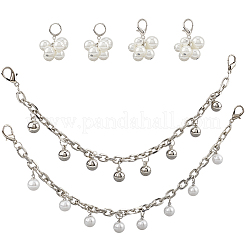 2Pcs 2 Styles Alloy Shoe Decoration Chain&nbsp;AJEW-GF0011-22