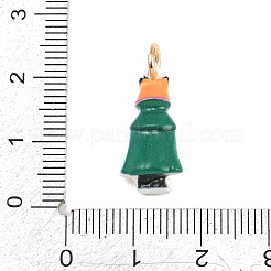 304ステンレススチールエナメルペンダント  動物チャーム  ゴールドカラー  キツネのチャーム  19x10x6.5mm  穴：3.7mm&nbsp;STAS-F358-01G-05