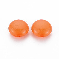 模造ゼリーアクリルビーズ  フラットラウンド  チョコレート  17x9.5mm  穴：2mm  約316個/500g&nbsp;MACR-S373-86-E05