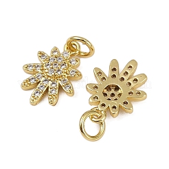 Brass Micro Pave Cubic Zirconia Pendants&nbsp;KK-I358-043G