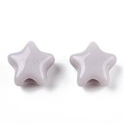 不透明なアクリルビーズ  スター  ゲインボロ  9x9.5x5.5mm  穴：2.5mm  約2050個/500g&nbsp;MACR-T047-01-04