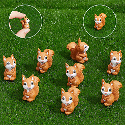 30Pcs PVC Plastic Squirrel Miniature Ornaments&nbsp;DJEW-SP0001-27