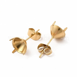 304 Stainless Steel Stud Earring Finding&nbsp;STAS-C071-03D-G