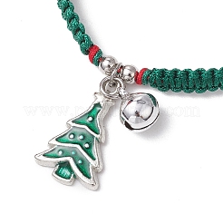 4Pcs Christmas Theme Alloy Enamel Charm Bracelets&nbsp;BJEW-TA00652