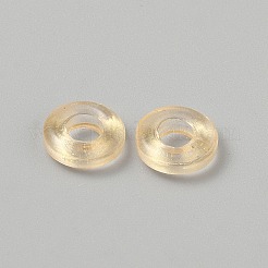 ガラスフレームコネクター  リング形状  ライトカーキ  10x3.5mm  内径：4.5mm&nbsp;GLAA-WH0039-62A