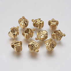 Ion Plating(IP) 304 Stainless Steel European Beads&nbsp;STAS-J022-036G