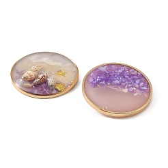 Brass & Resin Pendants&nbsp;KK-H276-01KCG-01