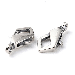 タイスターリングシルバーカニカン925個  スタンプ925個付き  アンティークシルバー  11x6x2.5mm  穴：1.4mm&nbsp;STER-D003-03B-P