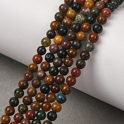 Natural Ocean Jasper Beads Strands&nbsp;G-F668-26-4mm