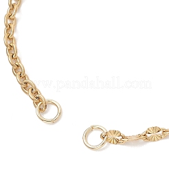 304 Stainless Steel Cable Chain & Textured Dapped Chain Bracelet Making&nbsp;AJEW-JB01475
