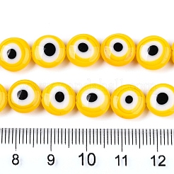 Handmade Evil Eye Lampwork Beads Strands&nbsp;LAMP-N024-27A-01