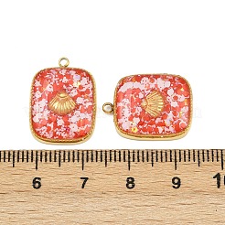 304 Stainless Steel Enamel Pendants&nbsp;STAS-P415-04G-02
