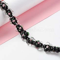 Handmade Lampwork Beads Strands&nbsp;LAMP-D015-08D