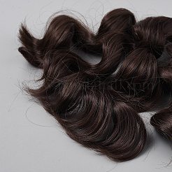 高温ファイバー人形の毛  ココナッツブラウン  180x1020x1.5mm&nbsp;DIY-WH0622-451J