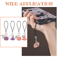12Pcs 4 Style Alloy Enamel Charm Mobile Straps&nbsp;HJEW-AB00198