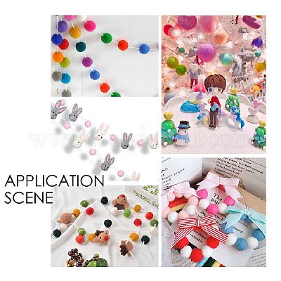 Wool Felt Balls&nbsp;AJEW-P081-A15-1