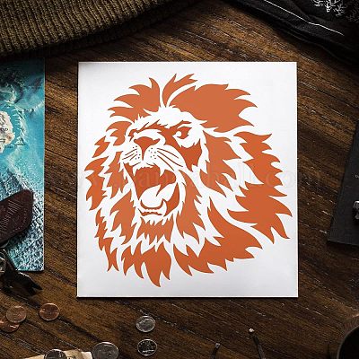 lion stencil design