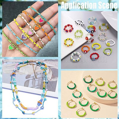 Wholesale 80G 16 Colors 12/0 Imitation Jade Glass Seed Beads