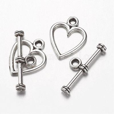 Alloy Toggle Clasps&nbsp;PALLOY-G151-09AS-1